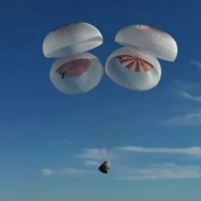 Astronauts landing and aftermath