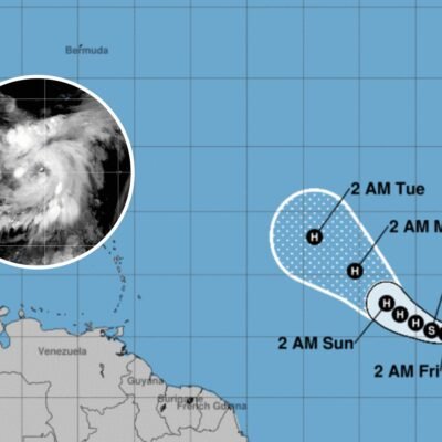 Hurricane Leslie Path