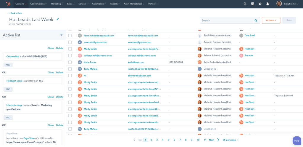 HubSpot crm