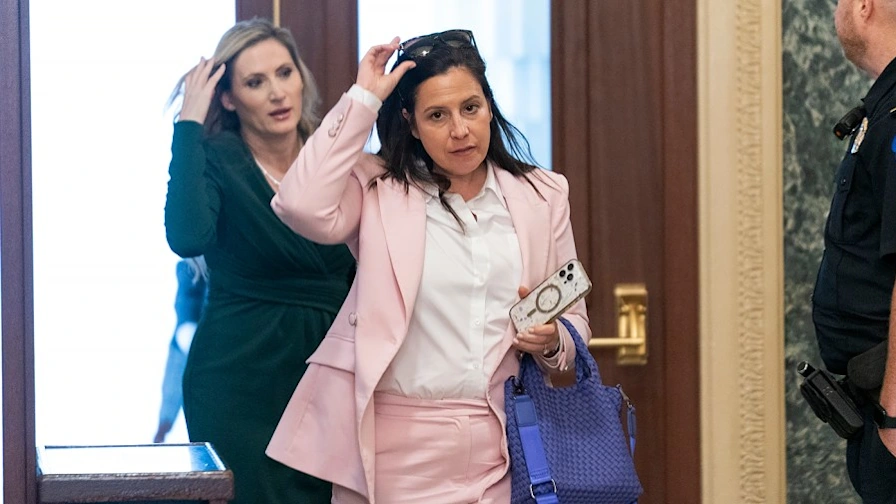 Elise Stefanik Booed Off Podium